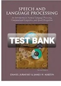 Exam (elaborations) TEST BANK FOR Speech and Language Processing 2nd Edition By Bethard S., Jurafsky D. and Martin J.H. (Instructor's Solution Manual) 