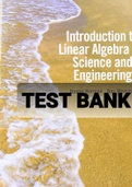 TEST BANK FOR Introduction to Linear algebra for science and engineering 2nd Edition By Daniel Norman, Dan Wolczuk 