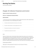 Nursing Test Banks for  Infection Prevention and Control under Potter et al&period;&colon; Fundamentals of Nursing&comma; 9th Edition with questions and  answers 1&period; The nurse and a new nurse in orientation are caring for a patient with pneumonia&period; Which statement by the new 