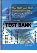 Exam (elaborations) TEST BANK FOR The 8088 and 8086 Microprocessors Programming, Interfacing, Software, Hardware, and Applications 4th Edition By Walter A. Triebel (Instructor's Solution Manual) (1) 