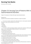Nursing Test Banks for Nursing Care of Patients With Upper  Gastrointestinal Disorders  with questions and well illustrated correct answers with the rightful citations and refferences ;1. The nurse is caring for a patient with a sliding hiatal hernia. In 