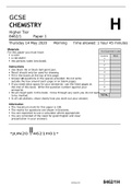 AQA GCSE CHEMISTRY Higher Tier 8462&sol;1 Paper 1 2020