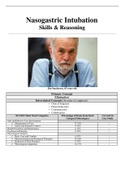 Nasogastric Intubation Skills & Reasoning Jim Sanderson, 65 years old NUR 1022C Clinicals day 5