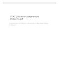 STAT 200 Week 4 Homework Problems & Solutions