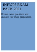 INF3705 EXAM PACK 2021 Recent exam questions and answers for exam preparation.