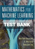 TEST BANK FOR Mathematics For Machine Learning By C. S. (Cheng Soon) Ong, M. P. (Marc Peter) Deisenroth, A. Aldo Faisal  