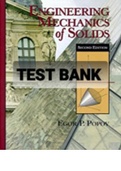 TEST BANK FOR Mechanics of Materials 2nd Edition By Egor P. Popov 