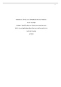 D031&colon; Telemedicine Advancement in Medication Assisted Treatment Aimee M&period; Dilger College of Health Professions&comma; Western Governors University D031&colon; Advancing Evidence-Based Innovation in Nursing Practice 2021