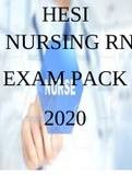 HESI NURSING RN Exam Pack(2020)