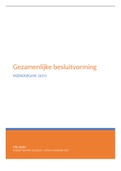 Inzendopgave 261Y1 Gezamenlijke besluitvorming&comma; cijfer 8&period;4