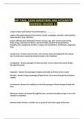 INP FINAL EXAM QUESTIONS AND ACCURATE ANSWERS GRADED A&plus;