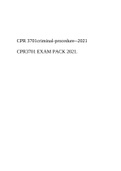 CPR3701 EXAM PACK 2021.