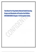 Exam &lpar;elaborations&rpar; THE PRACTICE OF MENTAL HEALTH&sol; PSYCHIATRIC NURSING