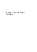 ICT 2611 Exam with Answers.