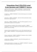 Telemedicine  Bundled Exam Questions and CORRECT Answers
