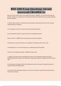 REE 4204 Exam Questions&vert; Already Answered&vert; GRADED A&plus;