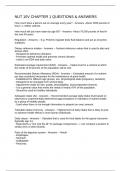NUT 10V CHAPTER 1 QUESTIONS & ANSWERS