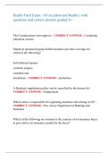 Health Final Exam - NJ Accident and Health &vert;&vert; with  questions and correct answers graded A&plus; 