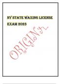 Exam &lpar;elaborations&rpar; NY State Waxing License  