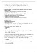 NUT 10V EXAM QUESTIONS AND ANSWERS
