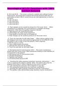 Neurological NCLEX Questions with 100&percnt; Correct Answers