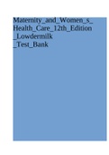 Maternity_and_Women_s_ Health_Care_12th_Edition _Lowdermilk _Test_Bank