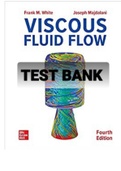 Exam (elaborations) TEST BANK FOR Viscous Fluid Flow 3rd Edition By M. White  (Solution Manual)