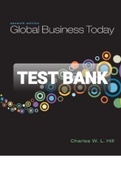 Exam (elaborations) TEST BANK Global Business Today 7th Edition by Hill, Charles W. L 