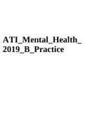 ATI Mental Health 2019 B