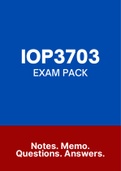 IOP3703 - EXAM PACK (2022)
