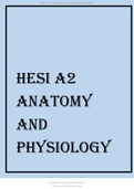 HESI A2 Anatomy And Physiology 2021