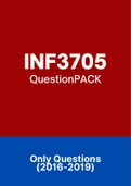 INF3705 - Exam Questions PACK (2016-2019)