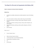 Test Bank For Diversity In Organization 2nd Edition&comma; Bell