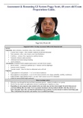  Assessment & Reasoning GI System Peggy Scott, 48 years old Exam Preparations Guide.