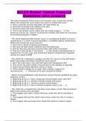 NCLEX Breast Cancer Exam&sol;12 Questions with answers