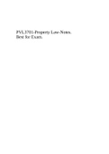 PVL3701-Property Law-Notes. Best for Exam.