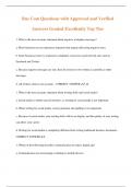 Bus Com Questions with Approved and Verified  Answers Graded Excellently Top Tier