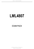 LML4807 EXAM PACK 2021