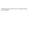 ATI Med-Surg Proctored Exam Latest Updated Solution 100% CORRECT.