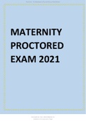 ATI Maternity Proctored Exam 2021 Latest Updated.