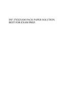 INF 3705 EXAM PACK PAPER SOLUTION. BEST FOR EXAM PREP.