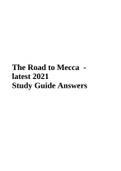 Summary Exam prep: The Road to Mecca 2021