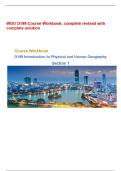 WGU D199 Course Workbook&comma; complete revised with complete solution