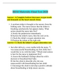 HESI Maternity Final Test 2020&lpar;REVISED&rpar;