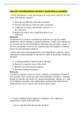 HESI EXIT COMPREHENSIVE REVIEW B QUESTIONS & ANSWERS