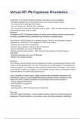 Virtual ATI PN Capstone Orientation questions and answers graded A&plus; 2024&sol;2025