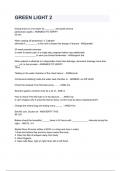 GREEN LIGHT 2 questions and answers graded A&plus; 2024&sol;2025