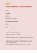 LSW Exam Practice Questions Solution