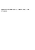 Rasmussen College NUR2633 Study Guide Exam 2.
