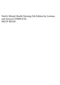 Neeb's Mental Health Nursing (5th Edition by Gorman and Anwar).COMPLETE.
